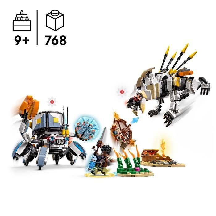 LEGO Horizon Adventures 77037 Aloy and Varl vs. Testudien and Sawtooth - Game 9 years old