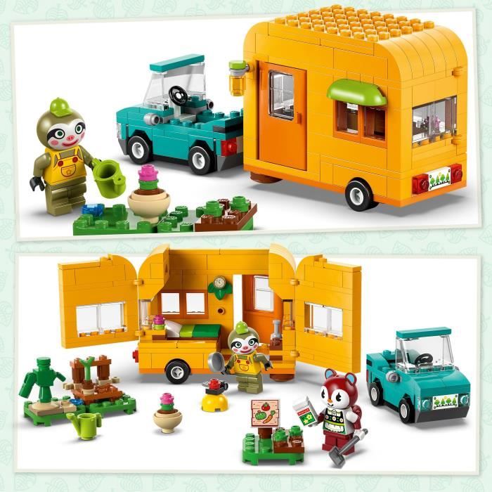 LEGO Animal Crossing 77054 Racine's Caravan and Gardening Stand - Car Toy