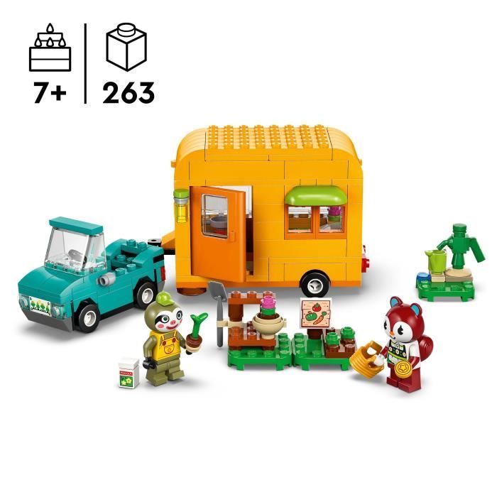 LEGO Animal Crossing 77054 Racine's Caravan and Gardening Stand - Car Toy