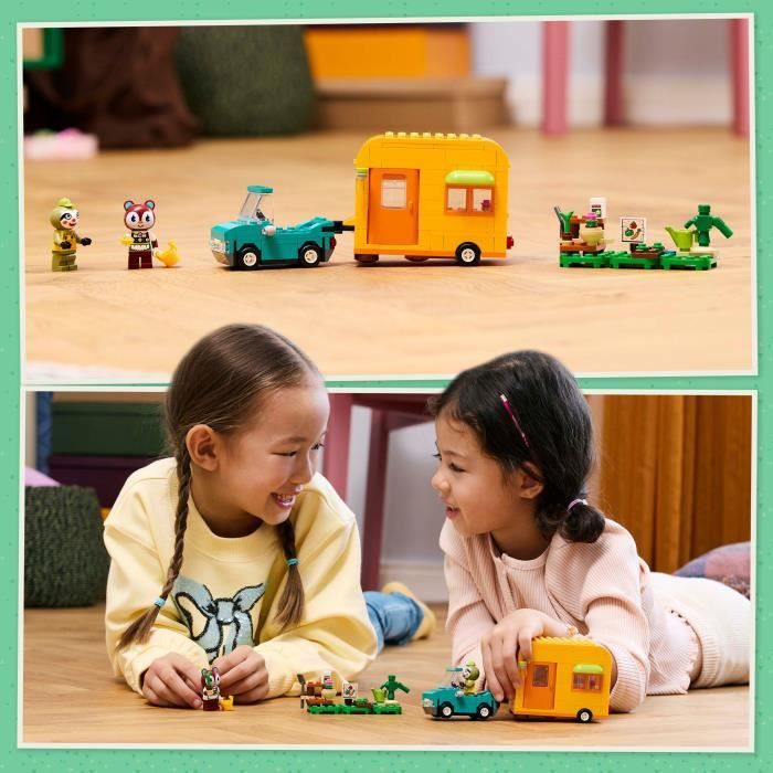 LEGO Animal Crossing 77054 Racine's Caravan and Gardening Stand - Car Toy