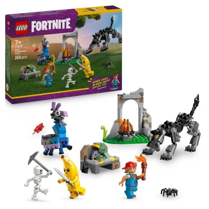 LEGO Fortnite 77075 Banana Camp and Mechanic - Building Set for Boys 7 Years Old