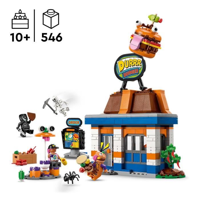 LEGO Fortnite 77076 Durrr Burger Restaurant - Building Set for Boys Ages 10