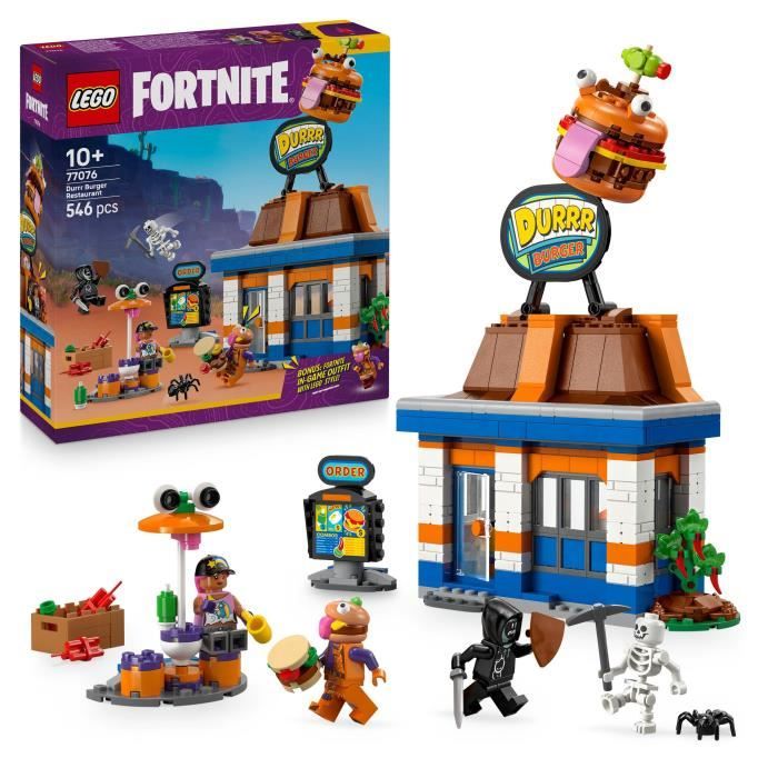 LEGO Fortnite 77076 Durrr Burger Restaurant - Building Set for Boys Ages 10