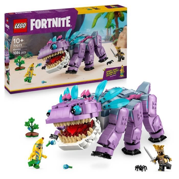 LEGO Fortnite 77077 Klombo - Building Set for Boys Ages 10 - Dino Figure