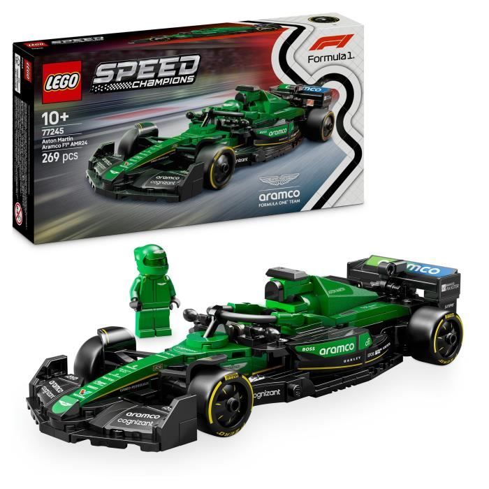 LEGO Speed Champions 77245 Aston Martin Aramco AMR24 F1 Car - Toy for 10 year old boys