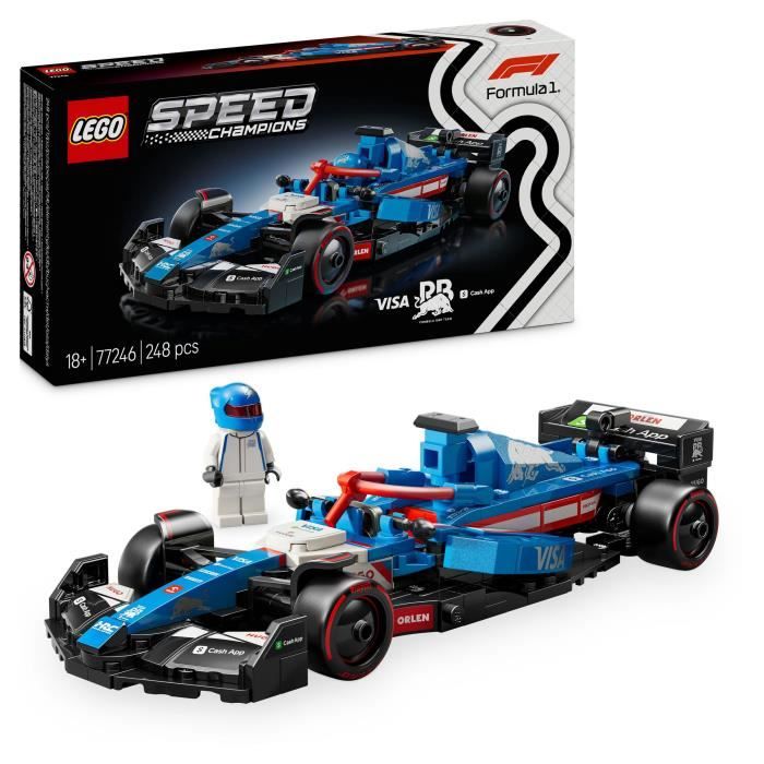 LEGO Speed Champions 77246 F1 Car Visa Cash App RB VCARB 01 - Gift Idea for Adults