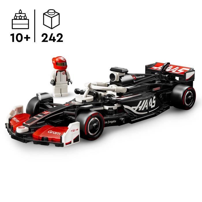 LEGO Speed Champions 77250 MoneyGram Haas Team VF-24 F1 Car - 10 Year Old Toy