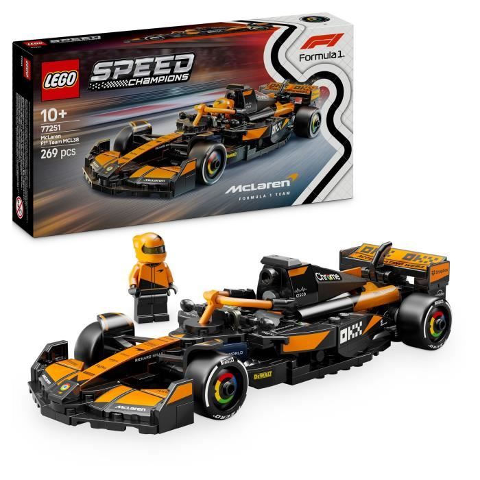 LEGO Speed Champions 77251 McLaren Team MCL38 F1 Car - 10 Years Old Building Set