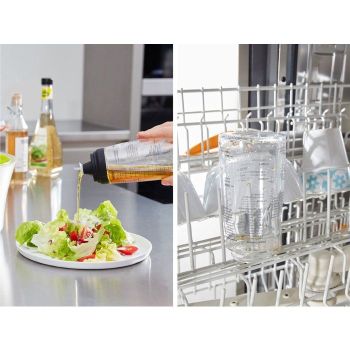 LEIFHEIT Seasoning Shaker 3195 Leifheit graduated dressing shaker 300 ml with drip-free spout ideal for s