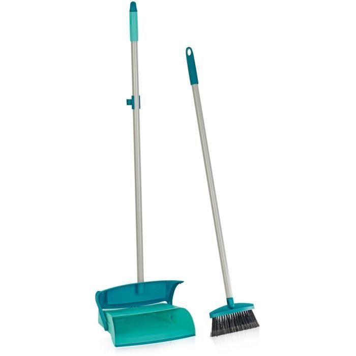 LEIFHEIT 41405 Set Sweeper with handle & shovel with lid