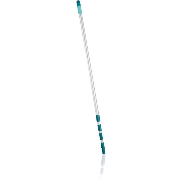 Telescopic Handle 145 to 400 cm 41523 Leifheit, adjustable and extendable broom handle, Click-system, for cleaning floors, windows