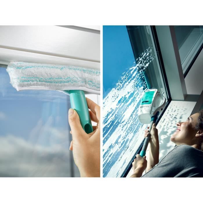 Dry & clean 51003 leifheit glass window vacuum cleaner without trace 360 ??° multi -use 360 ??° cleaner with drills and sleeve