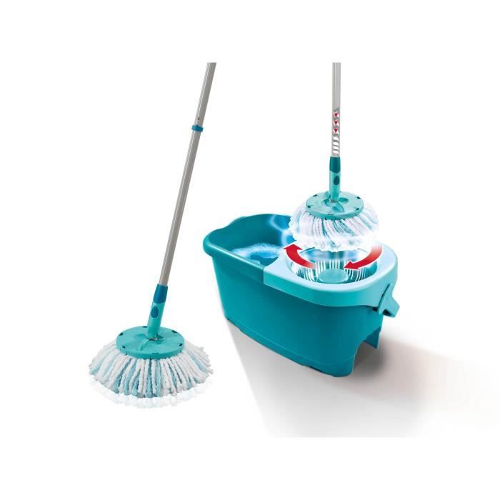 Leifheit 52101 Set Clean Twist Disc Mop Ergo Easy-to-use floor washer, bucket and mop, telescopic handle