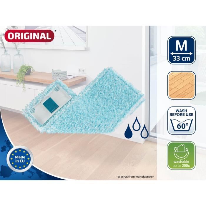 LEIFHEIT Clean Twist M Ergo super soft 52122 Spare cleaning cover for flat mop, special cover for fragile floors