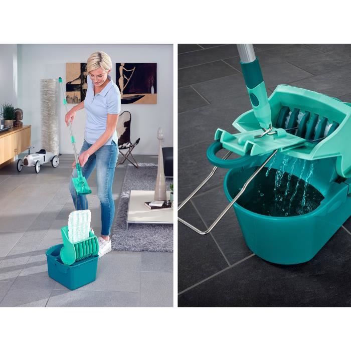 LEIFHEIT Set Profi Compact flat broom - 42 cm - 140 cm steel handle