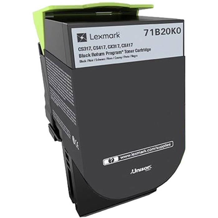 LEXMARK Black Ink Cartridge - Return Program - Compatible with CS / CX 317, 417, 517