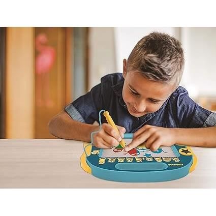 Magnetic Slate for Kids - LEXIBOOK - Dinosaur - Multicolored - Erasable - With Magnetic Stamps