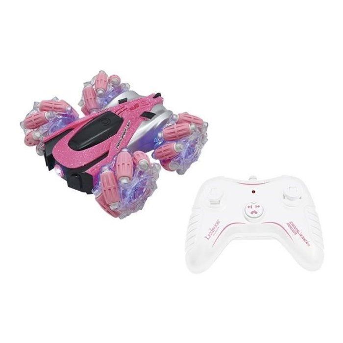 Crosslander 360+ - Pink remote-controlled, off-road car, luminous, programmable and rechargeable.
