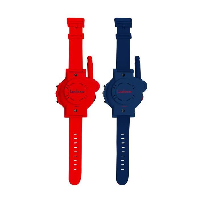 2 in 1 Walkie-Talkie SpiderMan 200m Watch - LEXIBOOK - Red - For Children from 3 years old - Spiderman License