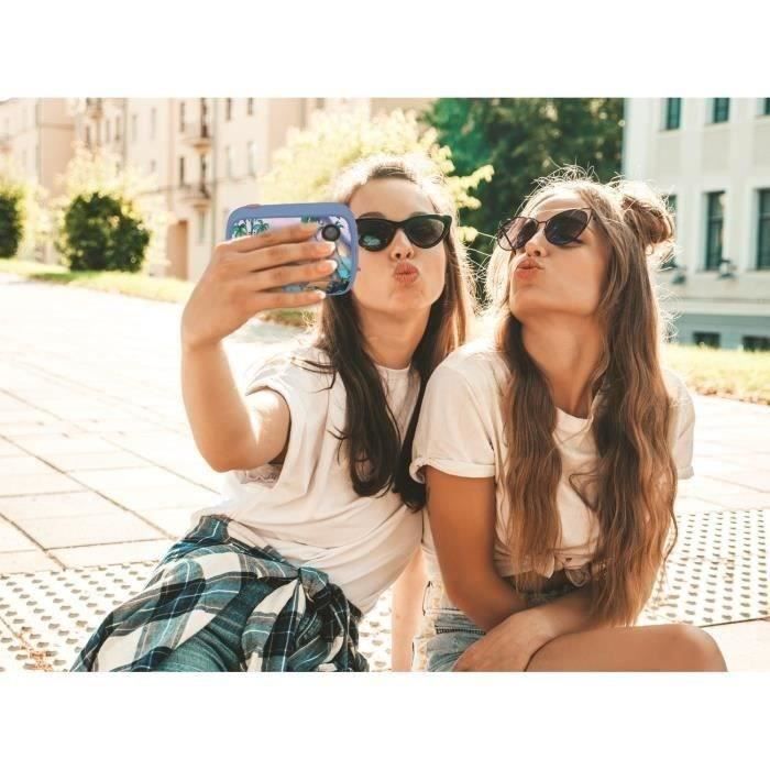 LEXIBOOK- Starcam photo + video Stitch instant camera - Two 1.3 MP sensors - 2-inch LCD screen flash included - Blue