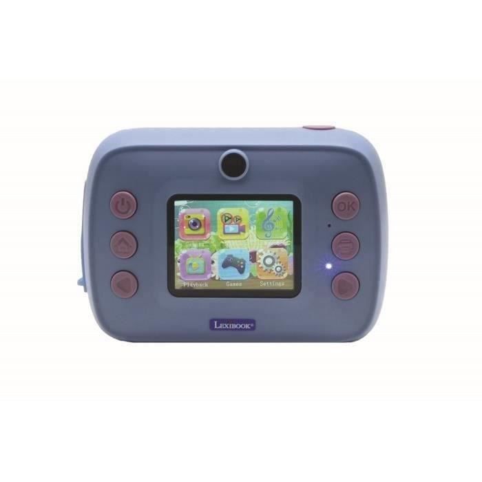 LEXIBOOK- Starcam photo + video Stitch instant camera - Two 1.3 MP sensors - 2-inch LCD screen flash included - Blue