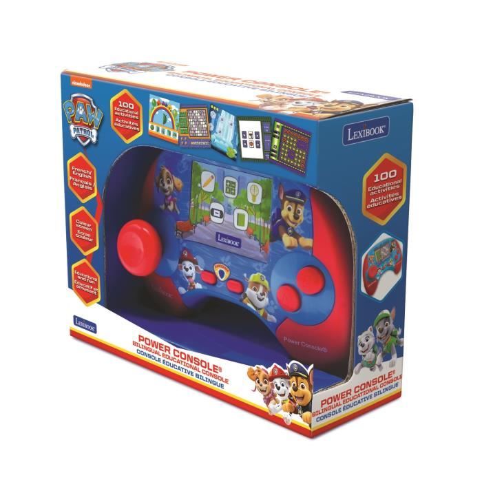 LEXIBOOK - French/English bilingual educational console - Paw Patrol with 2.8 inch LCD screen - red/blue - JCG100DPi1
