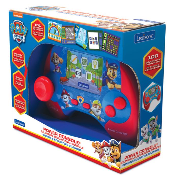 LEXIBOOK - French/English bilingual educational console - Paw Patrol with 2.8 inch LCD screen - red/blue - JCG100DPi1