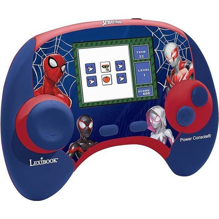 LEXIBOOK - French/English bilingual educational console - Spiderman, 2.8 inch LCD screen - blue/red -JCG100DPi1