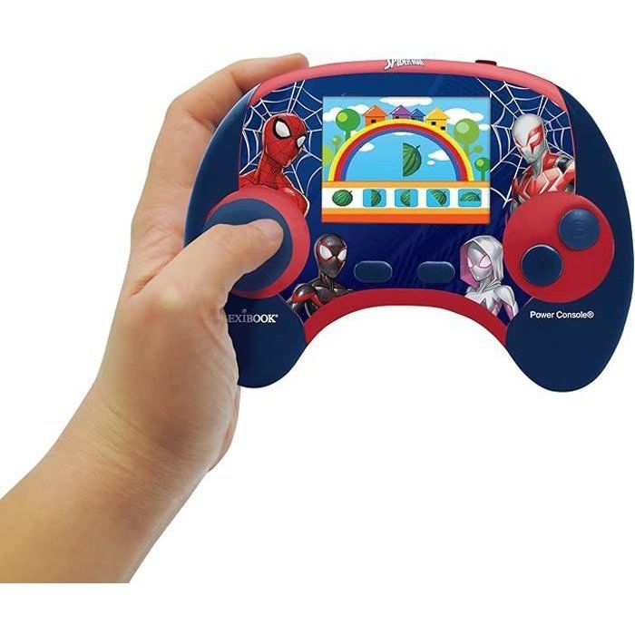 LEXIBOOK - French/English bilingual educational console - Spiderman, 2.8 inch LCD screen - blue/red -JCG100DPi1