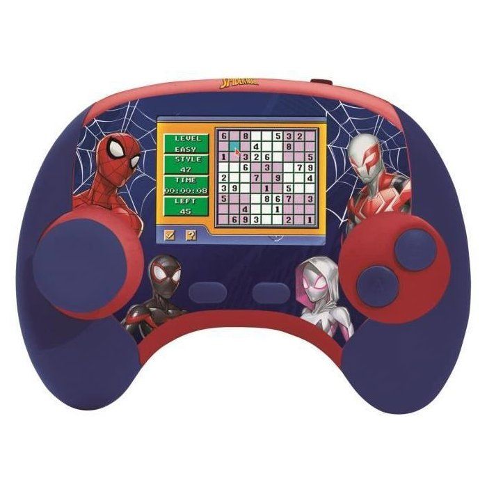 LEXIBOOK - French/English bilingual educational console - Spiderman, 2.8 inch LCD screen - blue/red -JCG100DPi1