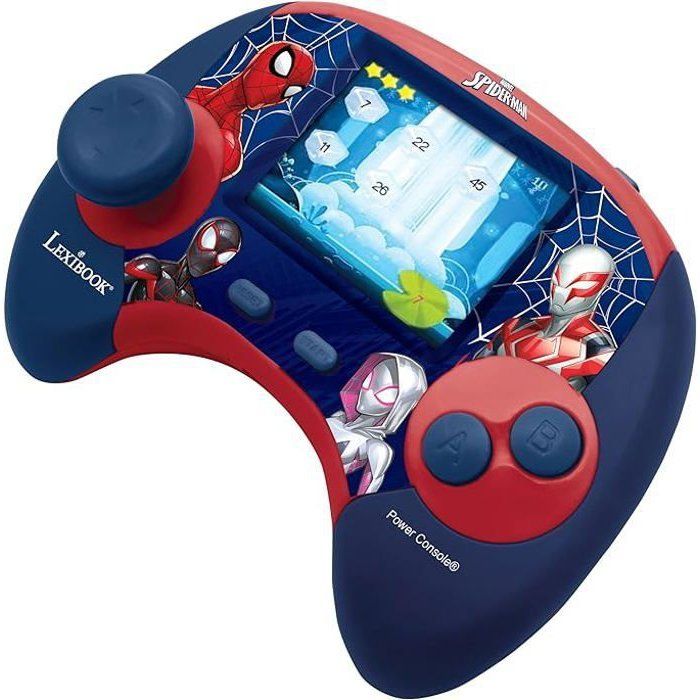 LEXIBOOK - French/English bilingual educational console - Spiderman, 2.8 inch LCD screen - blue/red -JCG100DPi1