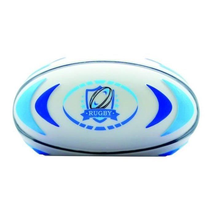 Digital alarm clock with 3D rugby ball night light and sound effects