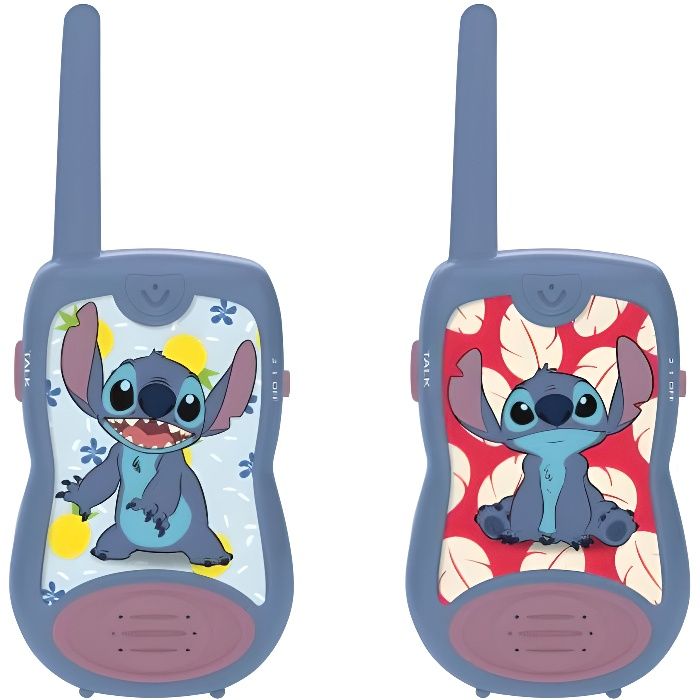 Disney Stitch Walkie Talkies - LEXIBOOK - Range 200m - Blue