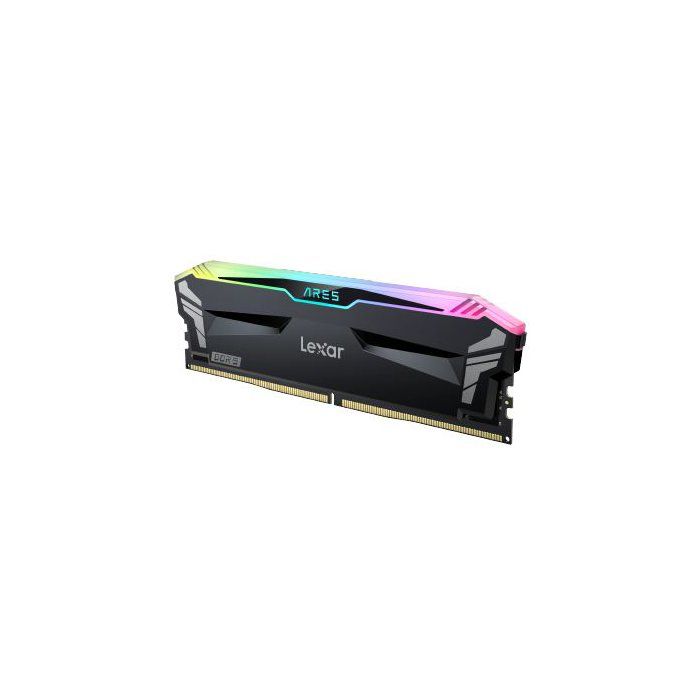 Barrette Mémoire - LEXAR Ares - DDR5 7200 - CL34 1.4 V - 32 Go (2x 16 Go) - Dissipateur thermique + RGB - Noir