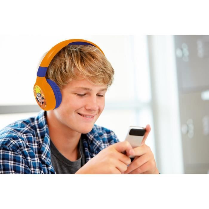 Naruto Comfortable and Foldable 2 in 1 Bluetooth and Wired Headset with Sound Limiting