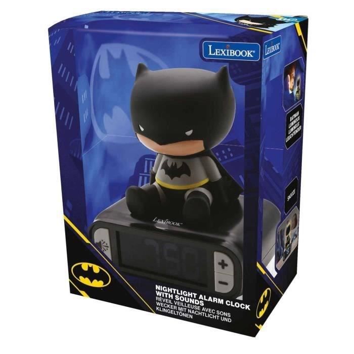 BATMAN - Digital alarm clock with 3D night light and sound effects - LEXIBOOK