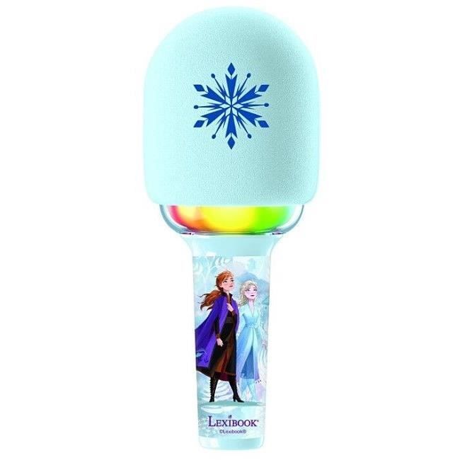 Lexibook - Frozen Karaoke Microphone - 3 modes and 4 voice effects - USB-C charging - Wireless Bluetooth