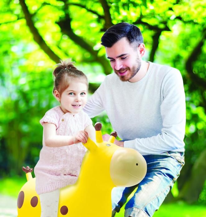 Inflatable jumping giraffe - Lexibook - 45 cm H - Manual pump included - From 3 years old