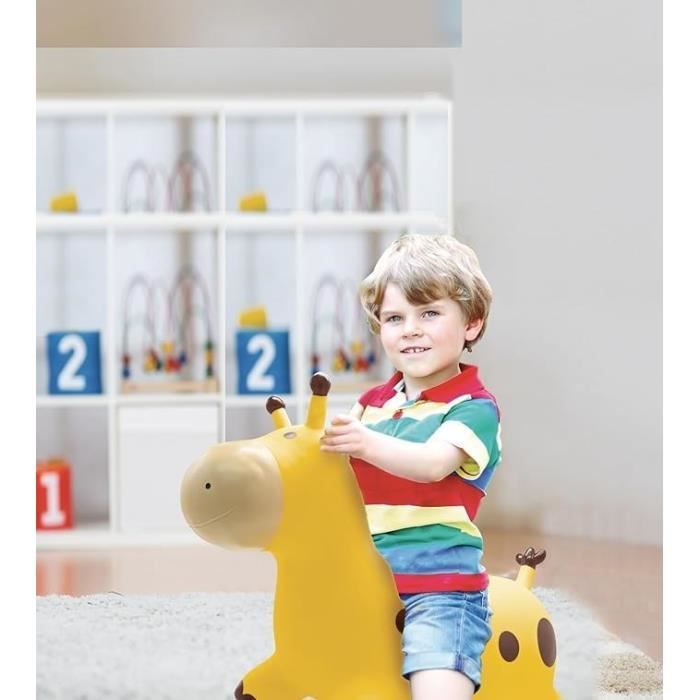 Inflatable jumping giraffe - Lexibook - 45 cm H - Manual pump included - From 3 years old