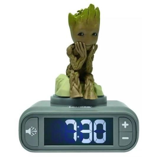 Guardians of the Galaxy Groot Digital Alarm Clock with Night Light and Sound Effects