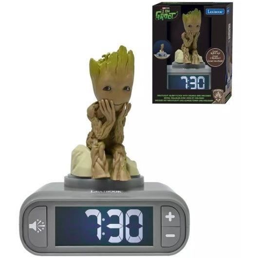 Guardians of the Galaxy Groot Digital Alarm Clock with Night Light and Sound Effects