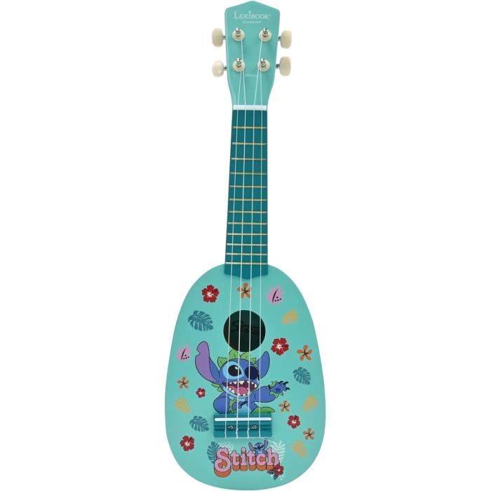 Stitch Ukulele, Approx. 53cm, Wood, 6 Nylon Strings, Guide Provided, Lexibook