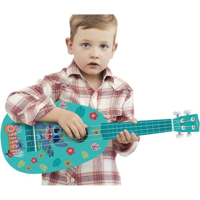 Stitch Ukulele, Approx. 53cm, Wood, 6 Nylon Strings, Guide Provided, Lexibook