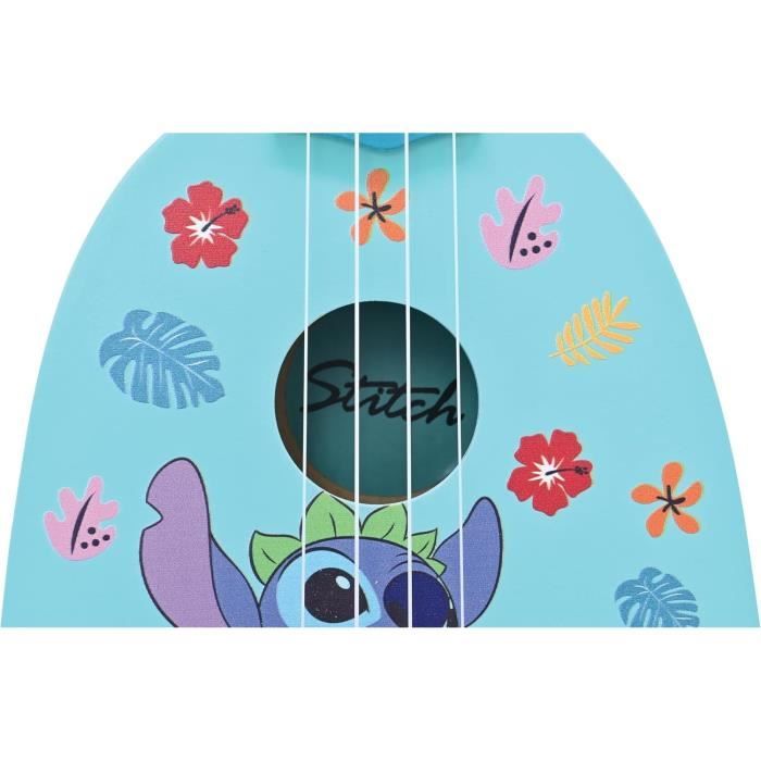Stitch Ukulele, Approx. 53cm, Wood, 6 Nylon Strings, Guide Provided, Lexibook