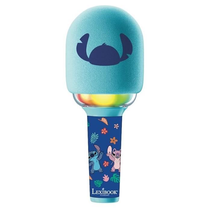 Lexibook - Stitch Karaoke Microphone - 3 modes and 4 voice effects - USB-C charging - Bluetooth Wireless