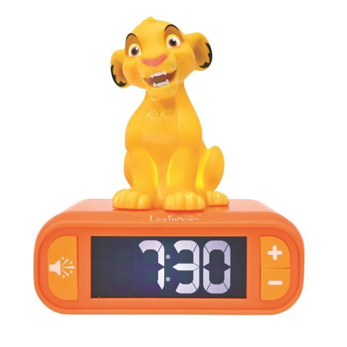 Simba digital alarm clock with night light and sound effects