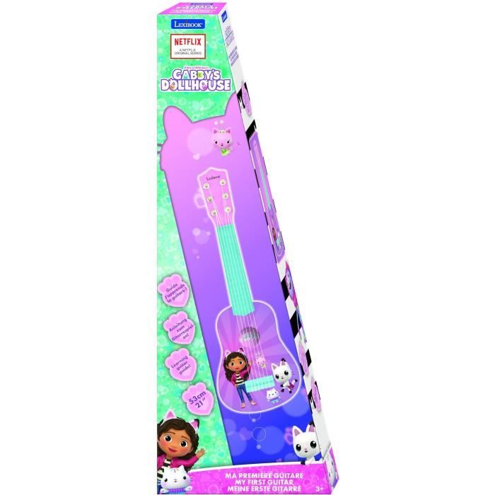 Lexibook - My First Guitar Gabby and the Magic House - 53cm - Learning guide included