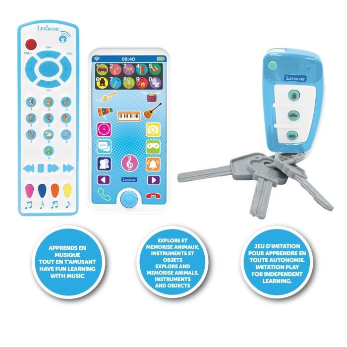 Portable, remote control and educational keychain
