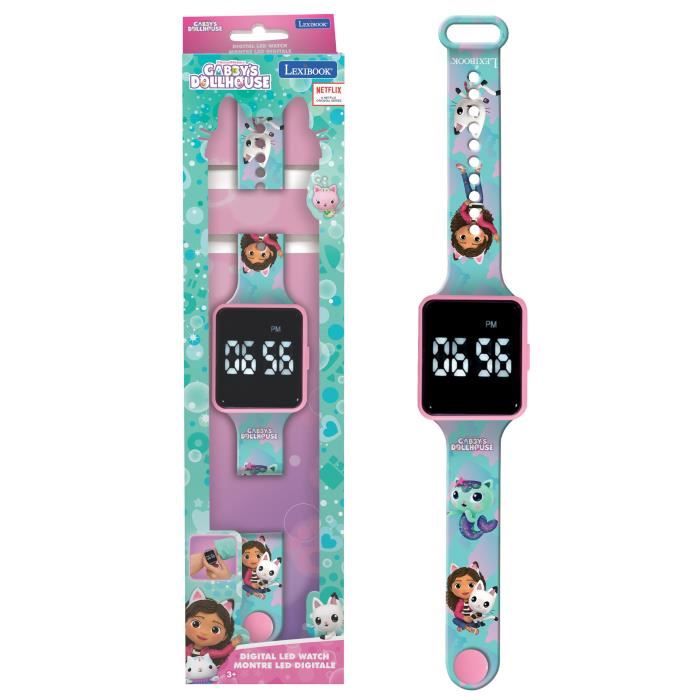 Lexibook - Gabby and the Magic House - Connected LED watch - Adjustable bracelet