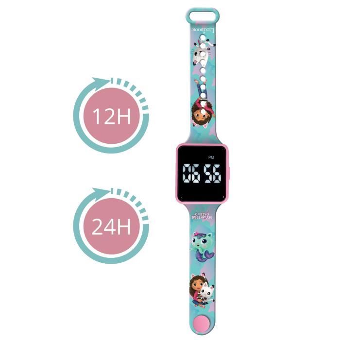 Lexibook - Gabby and the Magic House - Connected LED watch - Adjustable bracelet